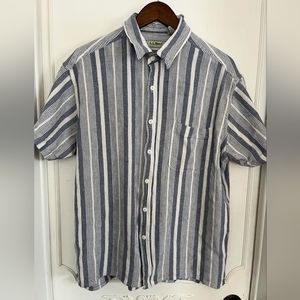 Vintage L.L. Bean Cool Weave Short Sleeve Button-Up Shirt